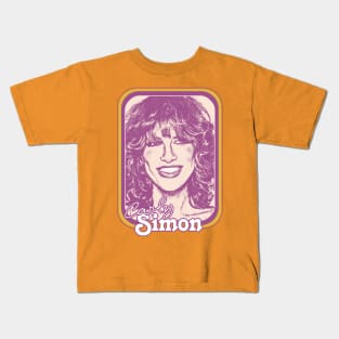 Carly Simon // 80s Style Fan Art Design Kids T-Shirt